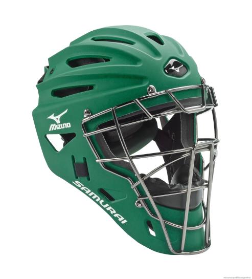 casco de receptor de béisbol samurai g4 unisexo 4H0PZ1053 accesorios bosque(4141) Mizuno Argentina