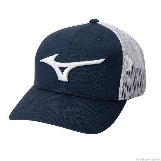 gorra de camionero de diamantes unisexo 4H0PZ1129 accesorios azul marino-blanco(5100) Mizuno Argentina