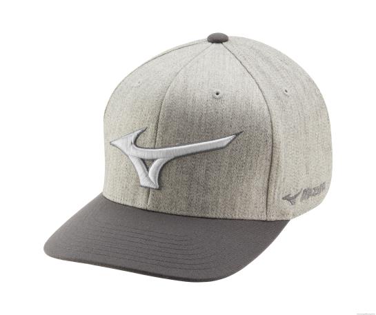 gorra snapback con diamantes unisexo 4H0PZ1127 accesorios gris jaspeado(9595) Mizuno Argentina