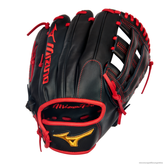 guante de béisbol pro austin riley de 11,75" unisexo 4H0PZ596 accesorios negro-rojo (r901) Mizuno Argentina
