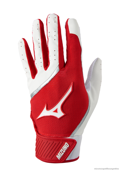 guante de bateo de beisbol mvp juventud 4H0PZ626 accesorios blanco-rojo(0010) Mizuno Argentina