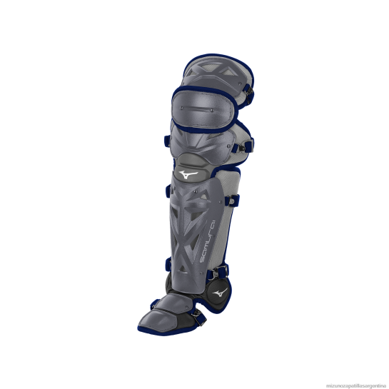 espinilleras de béisbol samurai 14.5" juventud 4H0PZ1109 accesorios gris-azul marino Mizuno Argentina