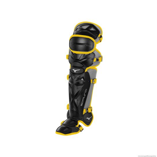espinilleras de béisbol samurai 15.5" unisexo 4H0PZ924 accesorios amarillo negro Mizuno Argentina
