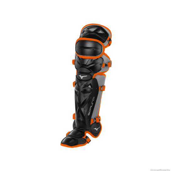 espinilleras de béisbol samurai 16.5" unisexo 4H0PZ965 accesorios negro-naranja(9020) Mizuno Argentina