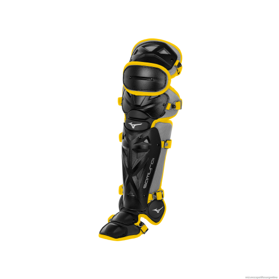espinilleras de béisbol samurai 16.5" unisexo 4H0PZ966 accesorios amarillo negro Mizuno Argentina