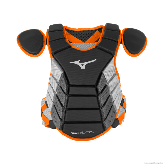 protector de pecho de béisbol samurai 15" unisexo 4H0PZ1114 accesorios negro-naranja(9020) Mizuno Argentina