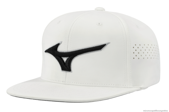 gorra de golf tipo snapback plana unisexo 4H0PZ427 accesorios blanco-negro(0090) Mizuno Argentina