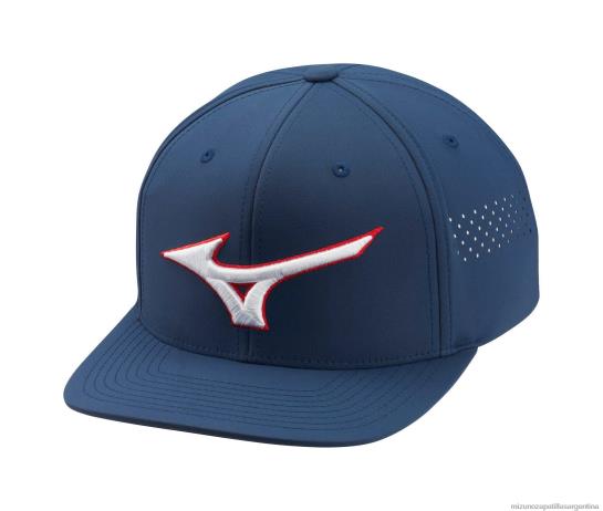 gorra de golf tipo snapback plana unisexo 4H0PZ429 accesorios azul marino(5151) Mizuno Argentina