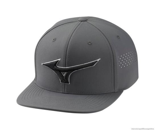 gorra de golf tipo snapback plana unisexo 4H0PZ431 accesorios carbón oscuro(9494) Mizuno Argentina