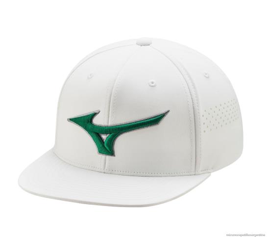 gorra de golf tipo snapback plana unisexo 4H0PZ432 accesorios blanco-verde(0040) Mizuno Argentina