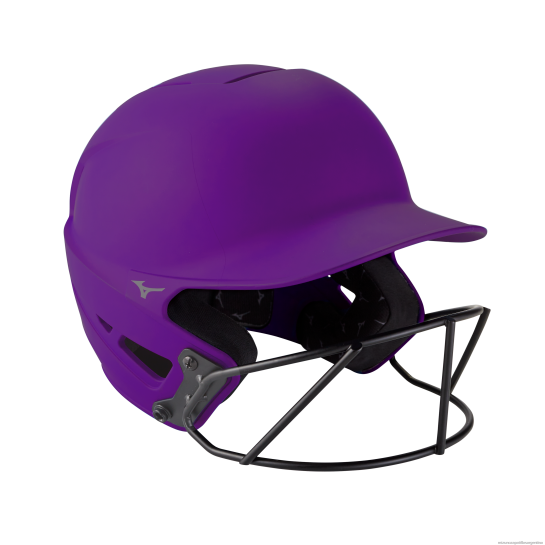 Casco de bateo de softbol de lanzamiento rápido f6, color sólido unisexo 4H0PZ1828 accesorios morado(6060) Mizuno Argentina