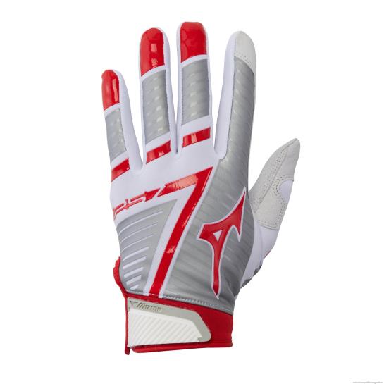 guante de bateo de softbol f-257 mujer 4H0PZ1759 accesorios blanco-rojo(0010) Mizuno Argentina