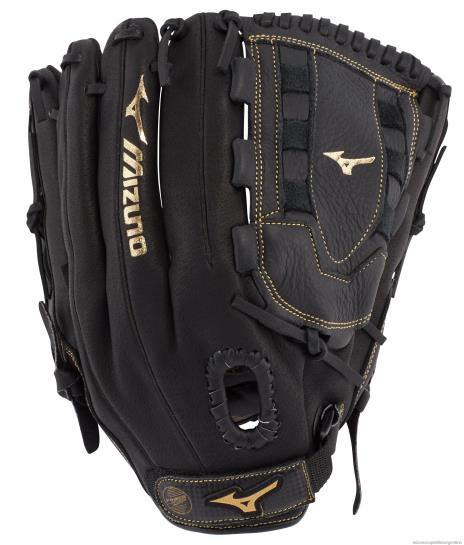 guante de softbol de lanzamiento lento serie premier 12.5" unisexo 4H0PZ1790 accesorios negro-oro(f974) Mizuno Argentina