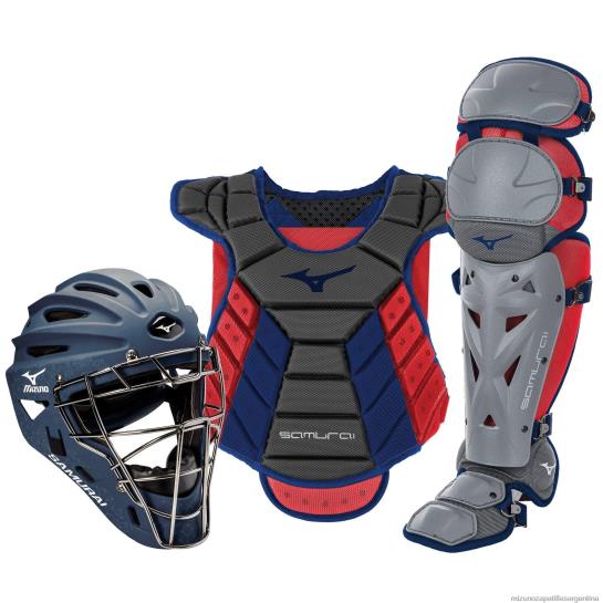 Juego de equipo de receptor samurai en caja (13-14") mujer 4H0PZ1831 accesorios rojo marino(5110) Mizuno Argentina