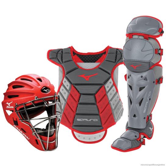Juego de equipo de receptor samurai en caja (14-15") mujer 4H0PZ1751 accesorios gris-rojo(9110) Mizuno Argentina