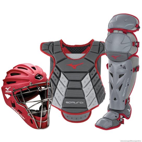 Juego de equipo de receptor samurai en caja (14-15") mujer 4H0PZ1752 accesorios cardenal gris Mizuno Argentina