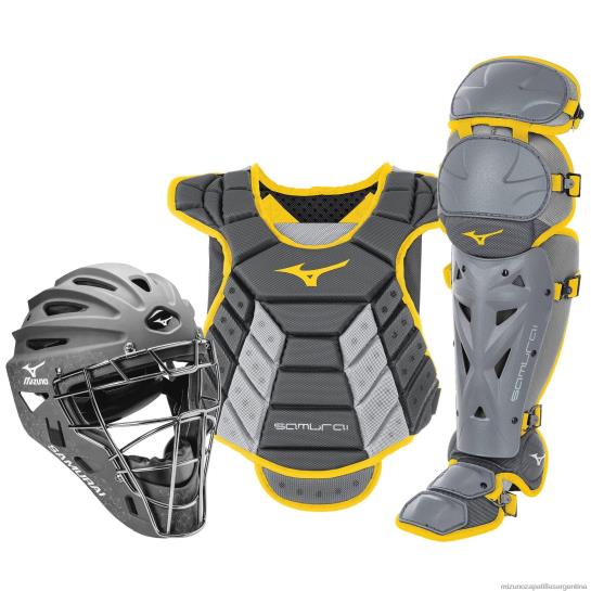 Juego de equipo de receptor samurai en caja (14-15") mujer 4H0PZ1754 accesorios amarillo grisáceo Mizuno Argentina