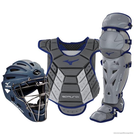 Juego de equipo de receptor samurai en caja (14-15") mujer 4H0PZ1756 accesorios gris-azul marino Mizuno Argentina