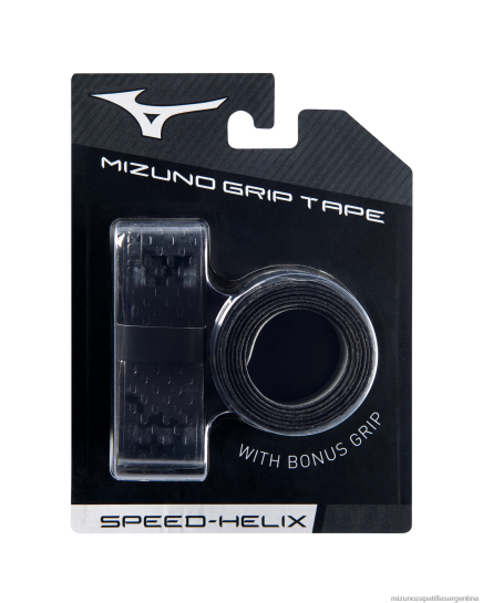 Cinta de agarre para bate Speed ​​Helix (paquete de 2) 1,75 mm unisexo 4H0PZ559 accesorios negro(9090) Mizuno Argentina