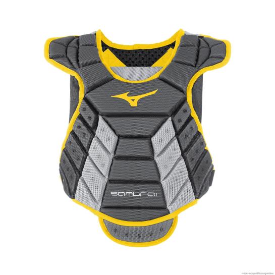 Protector de pecho de softbol de lanzamiento rápido samurai 14'' mujer 4H0PZ1804 accesorios amarillo grisáceo Mizuno Argentina