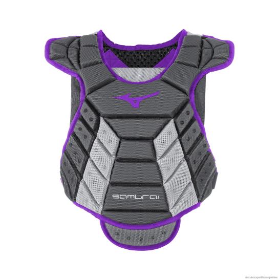 Protector de pecho de softbol de lanzamiento rápido samurai 14'' mujer 4H0PZ1808 accesorios gris-violeta Mizuno Argentina