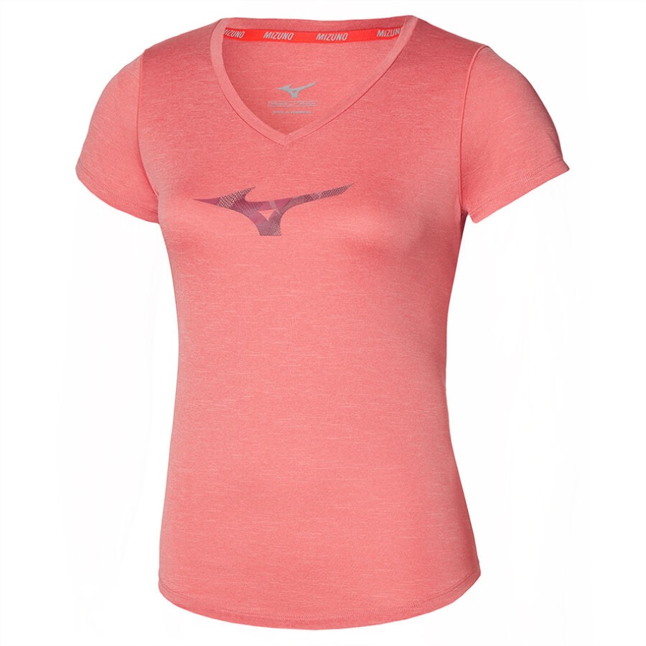 Camiseta Mizuno Core Rb Graphic Rosa