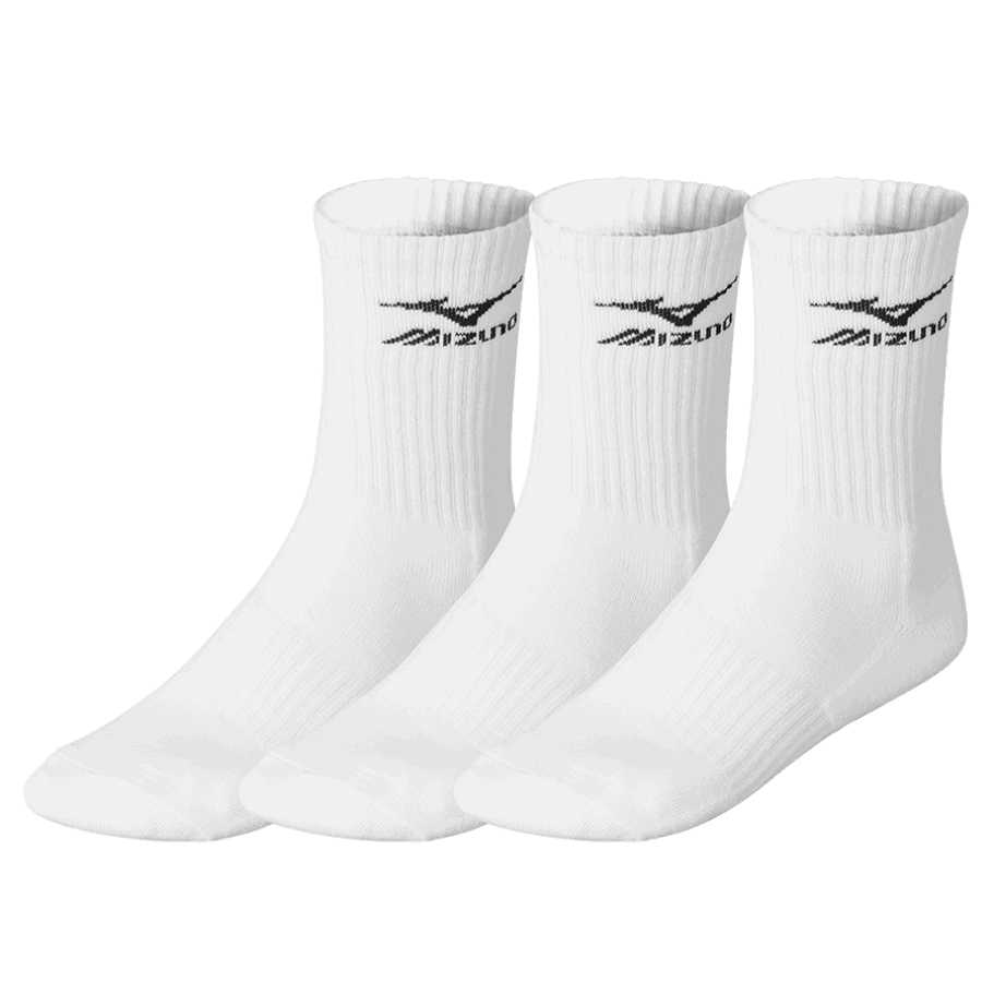 Calcetines De Entrenamiento 3p Mizuno Blanco