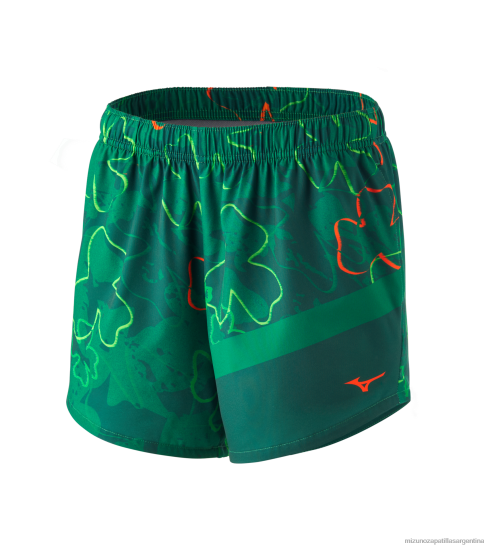 Pantalón corto de running imprimible de 5" con forro mujer 4H0PZ262 vestir paddygreen(sm73) Mizuno Sports