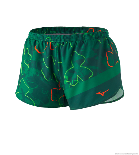 Pantalón corto imprimible de 2,5" mujer 4H0PZ271 vestir paddygreen(sm73) Mizuno Sports
