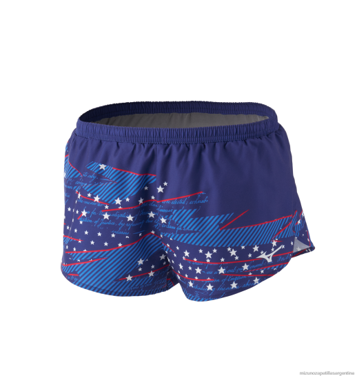 Pantalón corto imprimible de 2" hombres 4H0PZ276 vestir melocotón-azul (sm01) Mizuno Sports