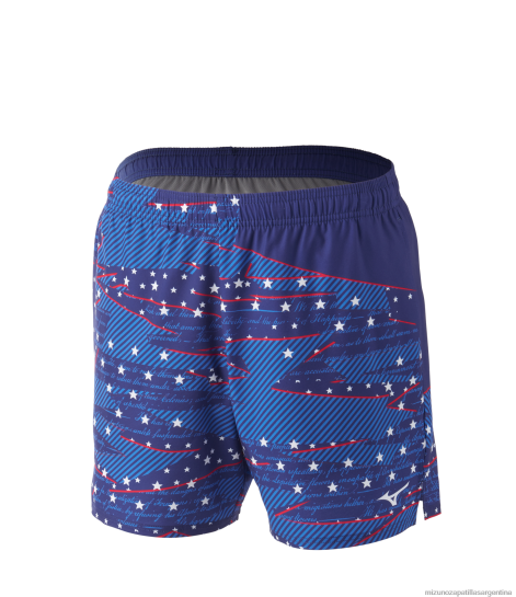 imprimible 7" corriendo corto hombres 4H0PZ263 vestir melocotón-azul (sm01) Mizuno Sports