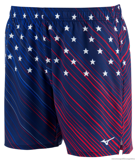 pantalón corto imprimible eco 7" hombres 4H0PZ323 vestir medievalazul(meme) Mizuno Sports