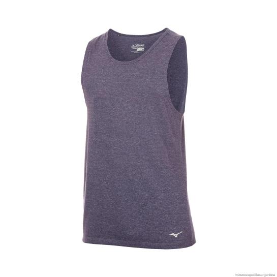camiseta para correr infinito hombres 4H0PZ216 vestir azul marino(5151) Mizuno Sports