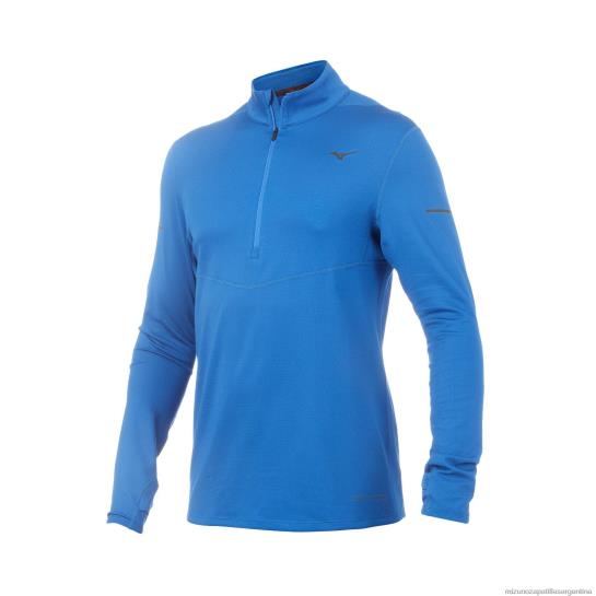 Breath Thermo Running media cremallera. hombres 4H0PZ284 vestir azul olímpico (ybyb) Mizuno Sports