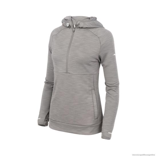 sudadera con capucha para correr infinito mujer 4H0PZ219 vestir sombra tranquila (9i9i) Mizuno Sports