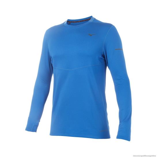 Breath Thermo Running manga larga hombres 4H0PZ291 vestir azul olímpico (ybyb) Mizuno Sports