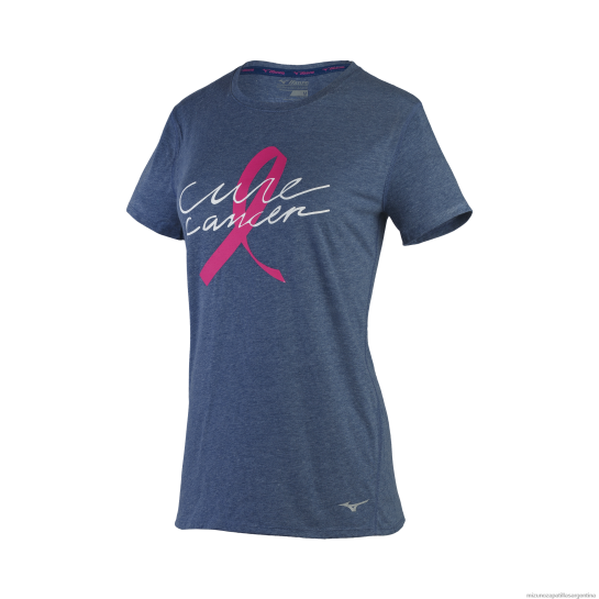 camiseta bcrf cure inspire mujer 4H0PZ366 vestir deltaazul(5j5j) Mizuno Sports