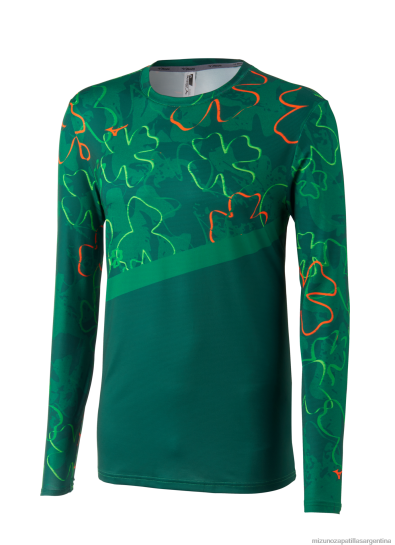 manga larga para correr imprimible hombres 4H0PZ256 vestir paddygreen(sm73) Mizuno Sports