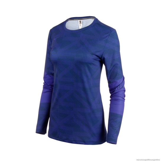 manga larga para correr imprimible mujer 4H0PZ252 vestir chaquetón(5858) Mizuno Sports