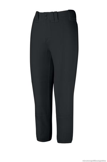 pantalón de softbol con cinturón mujer 4H0PZ1906 vestir negro(9090) Mizuno Sports
