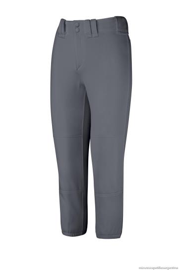 pantalón de softbol con cinturón mujer 4H0PZ1908 vestir carbón oscuro (3y3y) Mizuno Sports