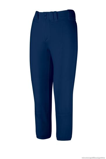 pantalón de softbol con cinturón mujer 4H0PZ1909 vestir azul marino(5151) Mizuno Sports