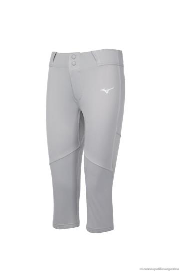 pantalón de softbol con ventilación aerodinámica mujer 4H0PZ1887 vestir gris(9191) Mizuno Sports