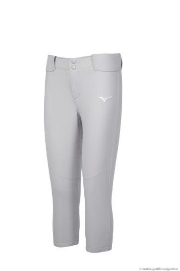 pantalón de softbol elástico con cinturón mujer 4H0PZ1888 vestir gris(9191) Mizuno Sports