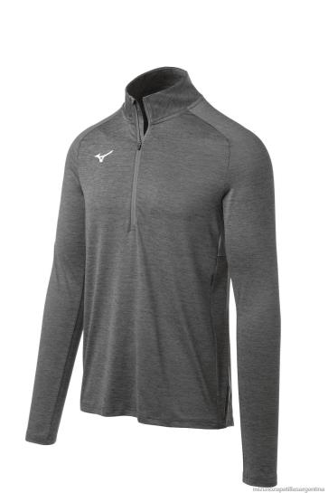 alfa 1/2 cremallera hombres 4H0PZ1328 vestir sombra tranquila (9i9i) Mizuno Sports