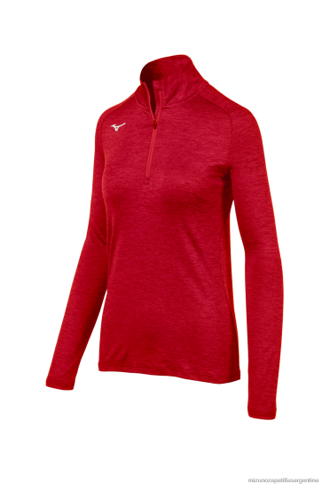alfa 1/2 cremallera mujer 4H0PZ2057 vestir rojo(1010) Mizuno Sports
