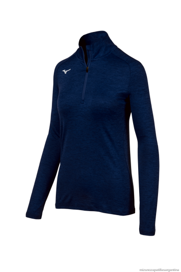 alfa 1/2 cremallera mujer 4H0PZ2058 vestir azul marino(5151) Mizuno Sports