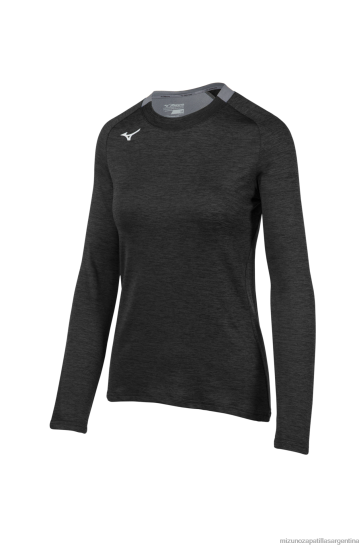 alfa manga larga mujer 4H0PZ2061 vestir negro(9090) Mizuno Sports