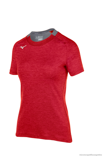 camiseta alfa de manga corta mujer 4H0PZ2080 vestir rojo(1010) Mizuno Sports