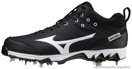 Tacos de béisbol de metal medio ambition 2 de 9 puntas hombres 4H0PZ1611 zapatos blanco-negro(9000) Mizuno Zapatillas